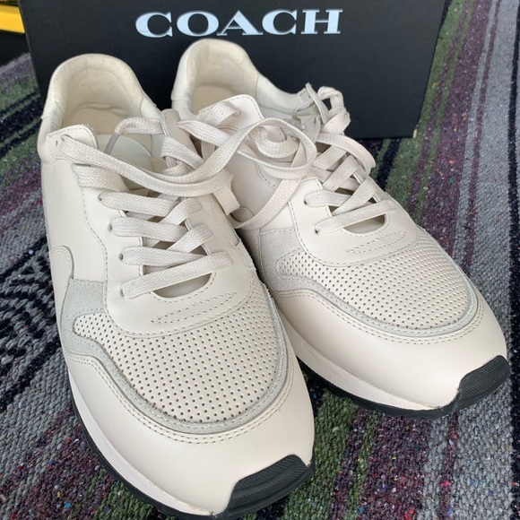 COACH Running Sneaker - C142 Runner / Chalk - Picture 1 of 5